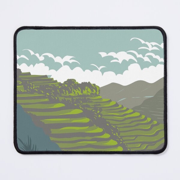 Item preview, Banaue Rice Terraces of Ifugao Province Luzon Philippines WPA Art Deco Poster designed and sold by retrovectors.