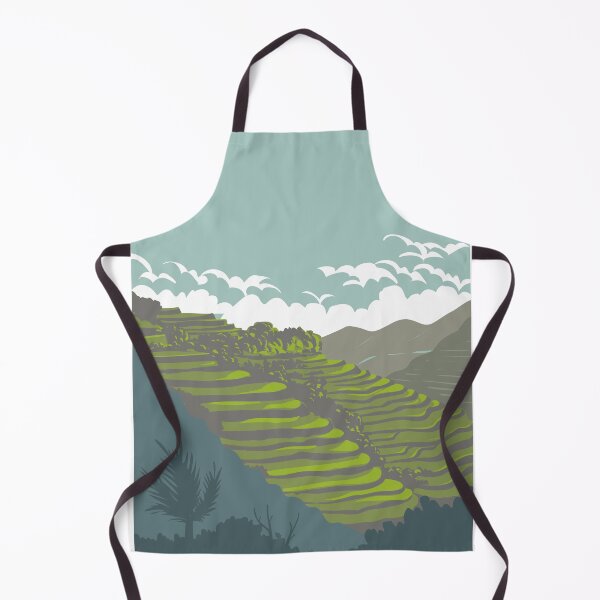 Item preview, Banaue Rice Terraces of Ifugao Province Luzon Philippines WPA Art Deco Poster designed and sold by retrovectors.