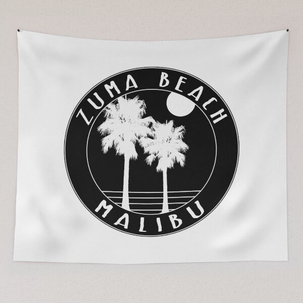 Item preview, ZUMA BEACH MALIBU CALIFORNIA SURFING SURF SURFER BOOGIE BOARD OCEAN WAVES designed and sold by DESTINATIONS DECAL.