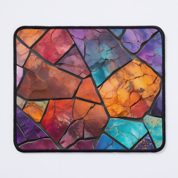 Item preview, pattern mottled bright vibrant tile designed and sold by tropicaltee.