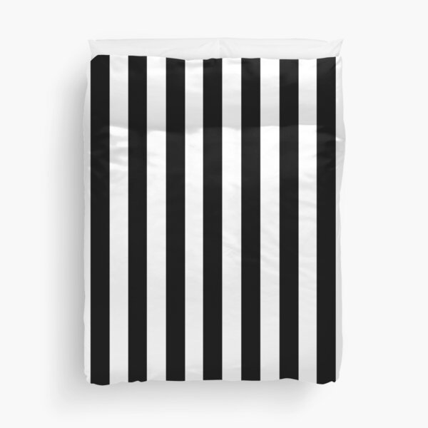 Black White Stripe Bedspread Duvet Cover