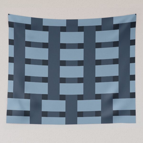 Item preview, Fabric Weave Types #07 - Warp Rib Weave Irregular Pattern - Sophisticated Blue designed and sold by DesignCentrum.