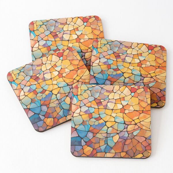 Item preview,  pattern mottled bright vibrant tile designed and sold by tropicaltee.