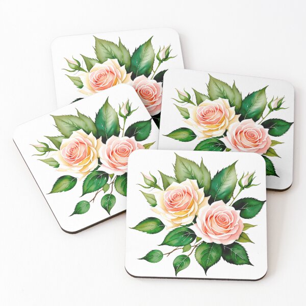 Item preview, Watercolor painting of roses designed and sold by Harmonysens.