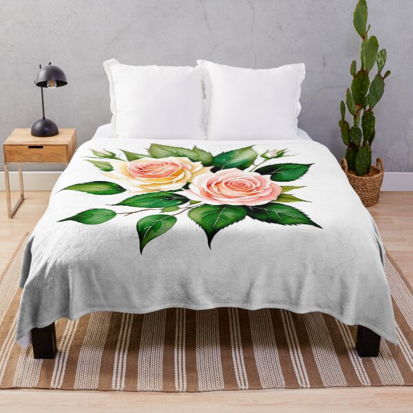 Item preview, Watercolor painting of roses designed and sold by Harmonysens.