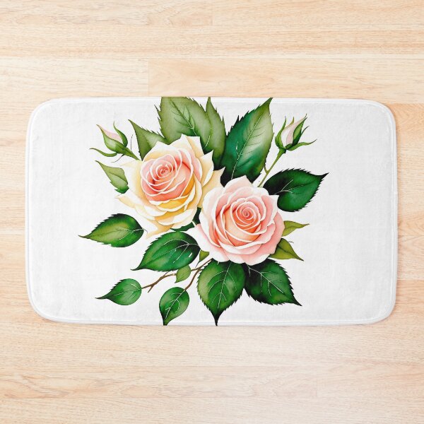 Item preview, Watercolor painting of roses designed and sold by Harmonysens.