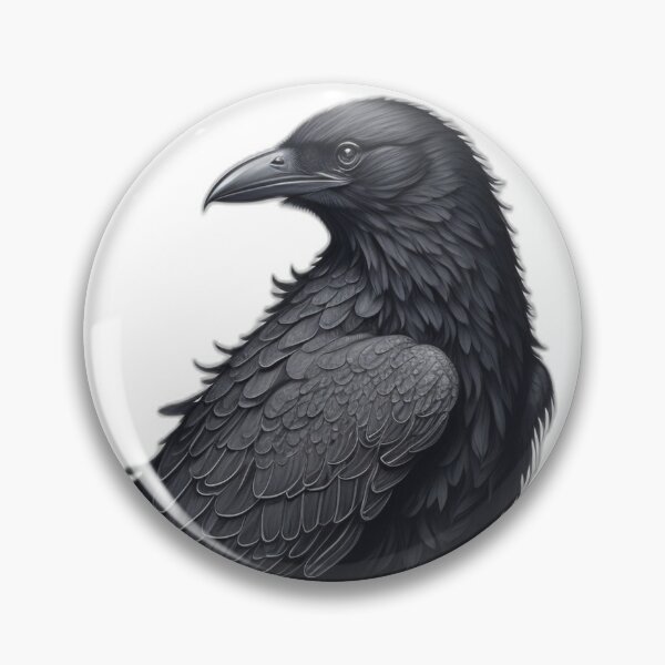 Item preview, Elegant Raven Profile designed and sold by PrintifyWorld.