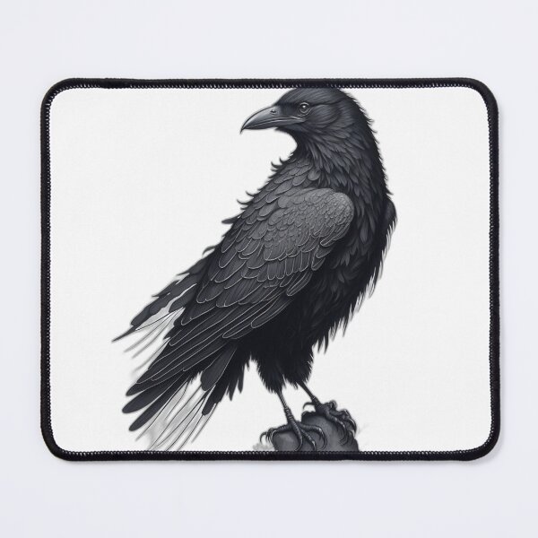Item preview, Elegant Raven Profile designed and sold by PrintifyWorld.