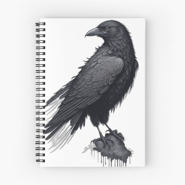 Item preview, Elegant Raven Profile designed and sold by PrintifyWorld.