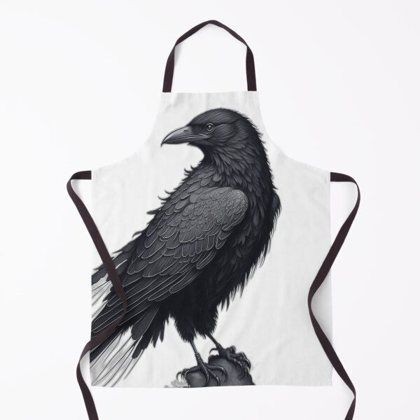 Item preview, Elegant Raven Profile designed and sold by PrintifyWorld.