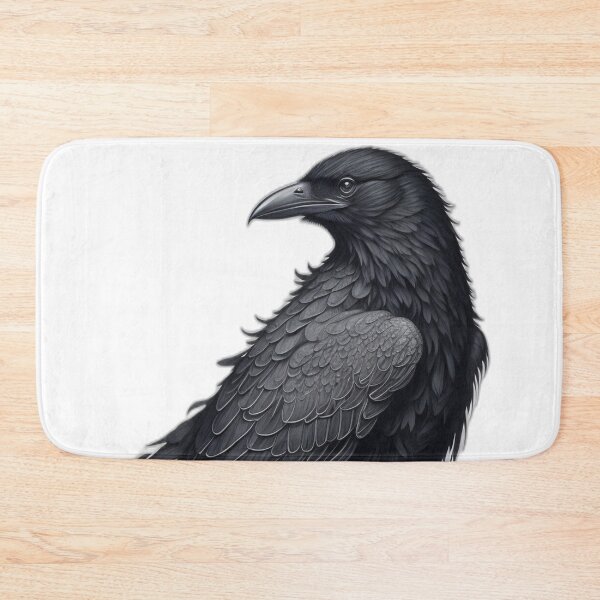 Item preview, Elegant Raven Profile designed and sold by PrintifyWorld.