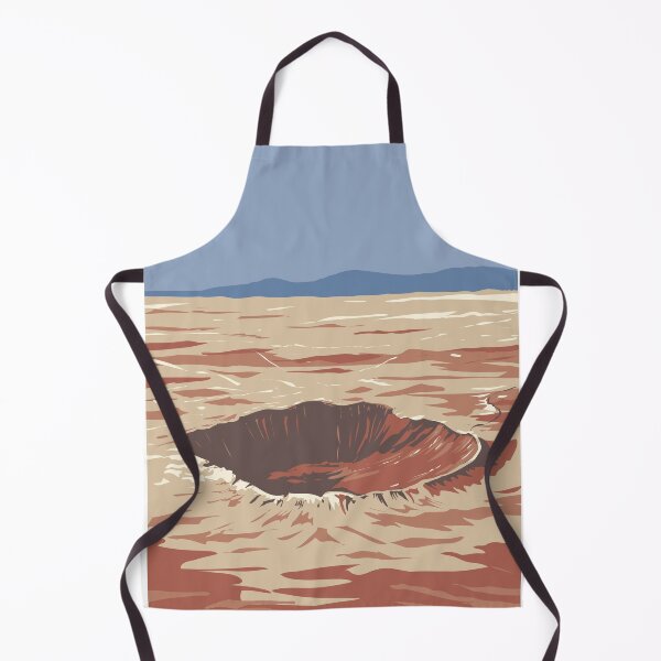 Item preview, Meteor Crater or Barringer Crater Coconino County Northern Arizona USA WPA Art Poster designed and sold by patrimonio.