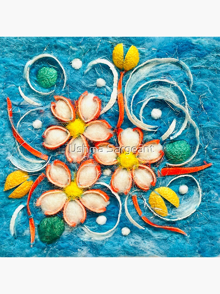 Thumbnail 3 of 3, Sticker, Fibre Blossoms designed and sold by ushma-s.