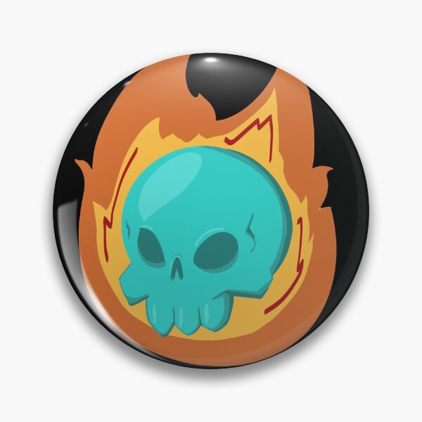 Item preview, Pop Art Flaming Skull designed and sold by MuseMavenDesign.