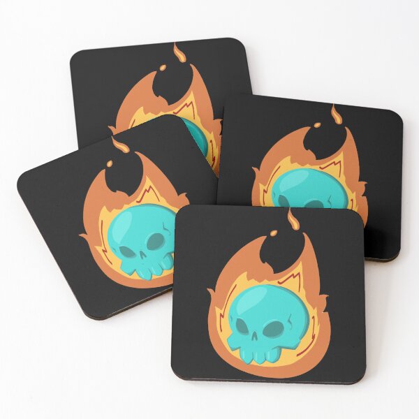 Item preview, Pop Art Flaming Skull designed and sold by MuseMavenDesign.