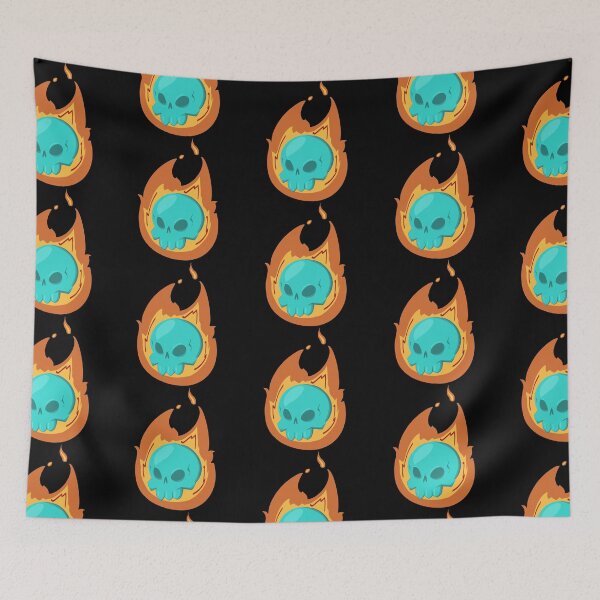 Item preview, Pop Art Flaming Skull designed and sold by MuseMavenDesign.