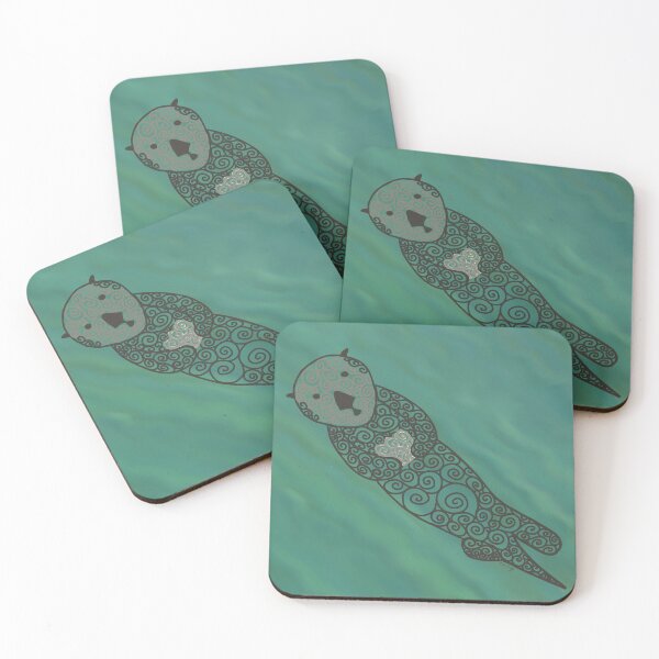 Item preview, Peaceful Swirl Otter designed and sold by WonderlandWhims.
