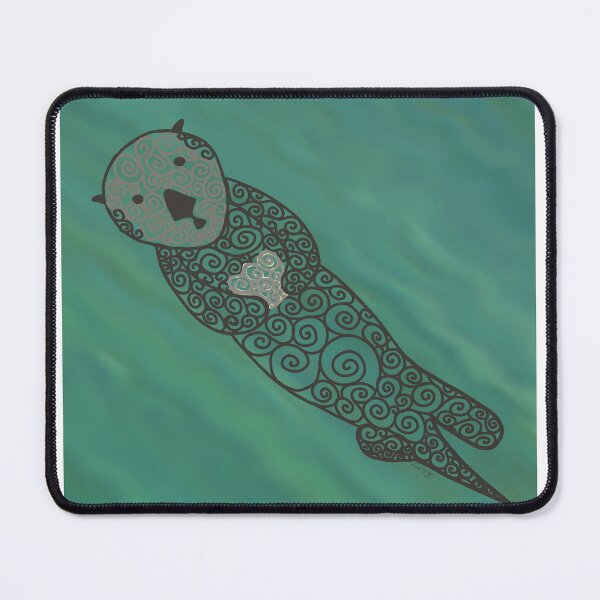 Item preview, Peaceful Swirl Otter designed and sold by WonderlandWhims.