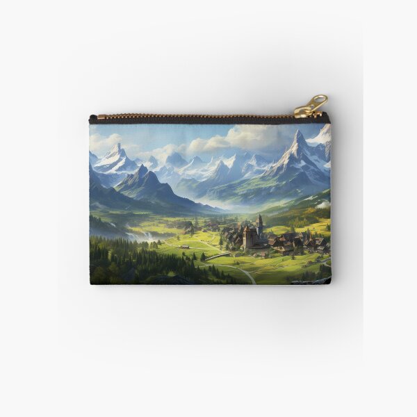 Item preview, Impressionist painting charming swiss village  designed and sold by tropicaltee.