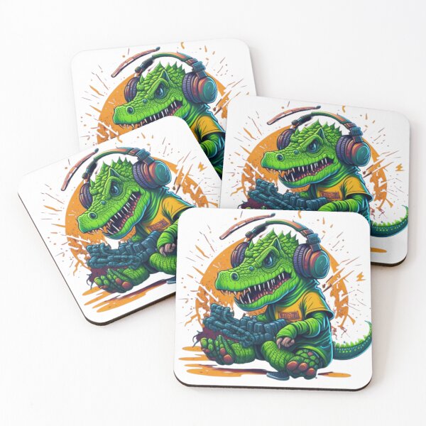 Item preview, crocodile cartoon dj designed and sold by HAMDY-art.