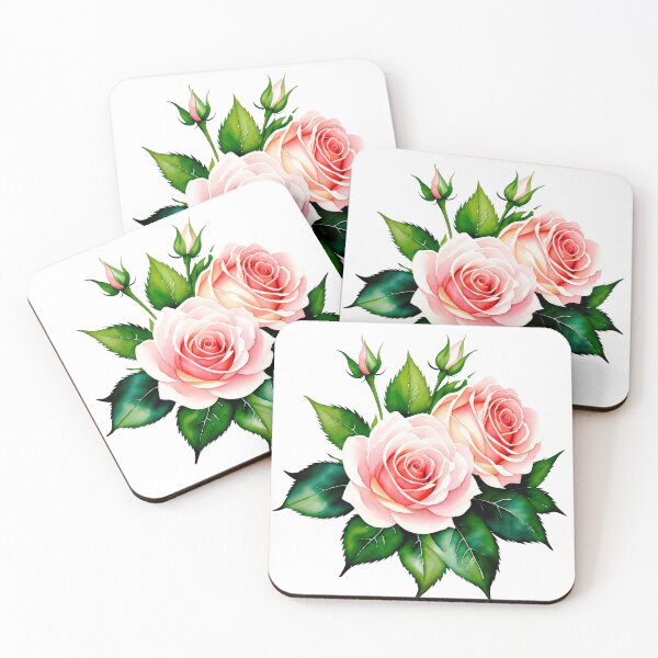 Item preview, Watercolor painting of roses designed and sold by Harmonysens.