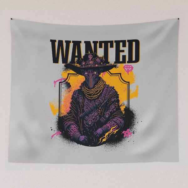 Item preview, Alien Outlaw Cowboy - Wanted designed and sold by AnAzArt.
