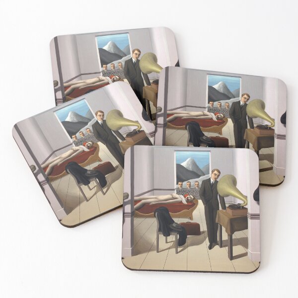 Item preview, rené magritte Merging Lightness and Symbolism art and gift for sales designed and sold by EditorArt.