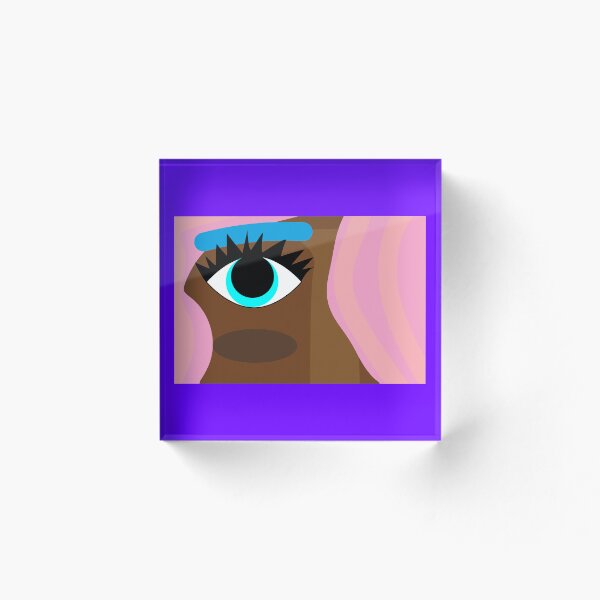 Item preview, Bright girl poster in bubble gum colors is looking on you. Cartoon art.  designed and sold by Creavision.