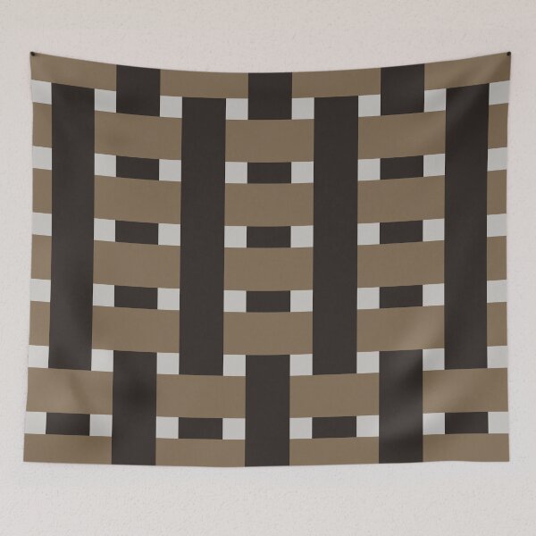 Item preview, Fabric Weave Types #07 - Warp Rib Weave Irregular Pattern - Luxury Brown designed and sold by DesignCentrum.