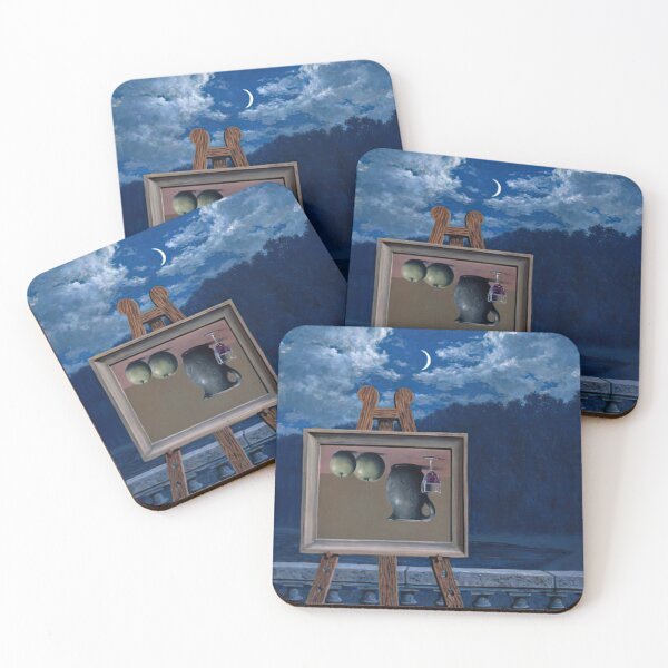 Item preview, rené magritte Merging Lightness and Symbolism art and gift for sales designed and sold by EditorArt.