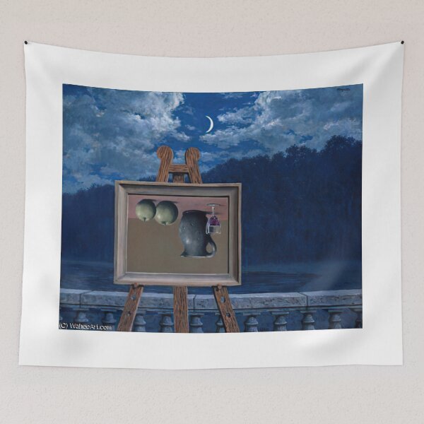 Item preview, rené magritte Merging Lightness and Symbolism art and gift for sales designed and sold by EditorArt.