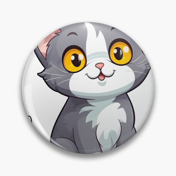 Item preview, Cute Gray Cartoon Cat designed and sold by Squirrelman4288.