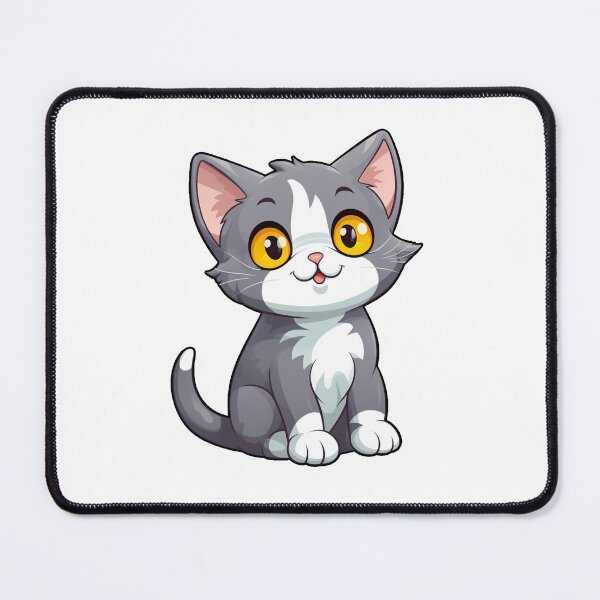 Item preview, Cute Gray Cartoon Cat designed and sold by Squirrelman4288.