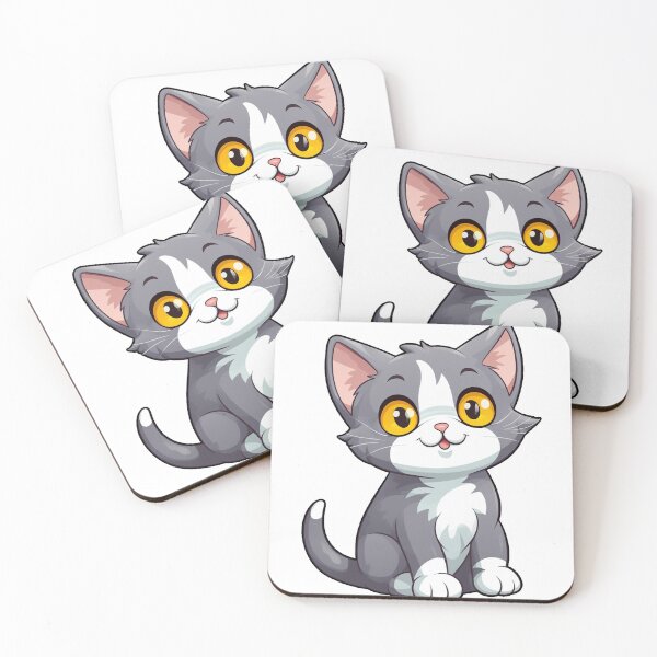 Item preview, Cute Gray Cartoon Cat designed and sold by Squirrelman4288.
