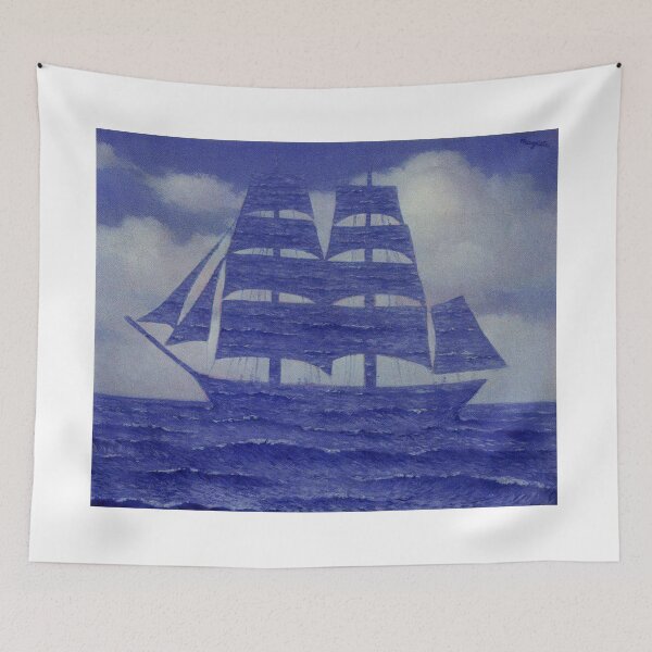 Item preview, rené magritte Merging Lightness and Symbolism art and gift for sales designed and sold by EditorArt.