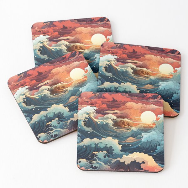 Item preview, Stormy sea at sunset designed and sold by enipra.