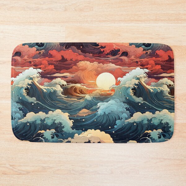 Item preview, Stormy sea at sunset designed and sold by enipra.