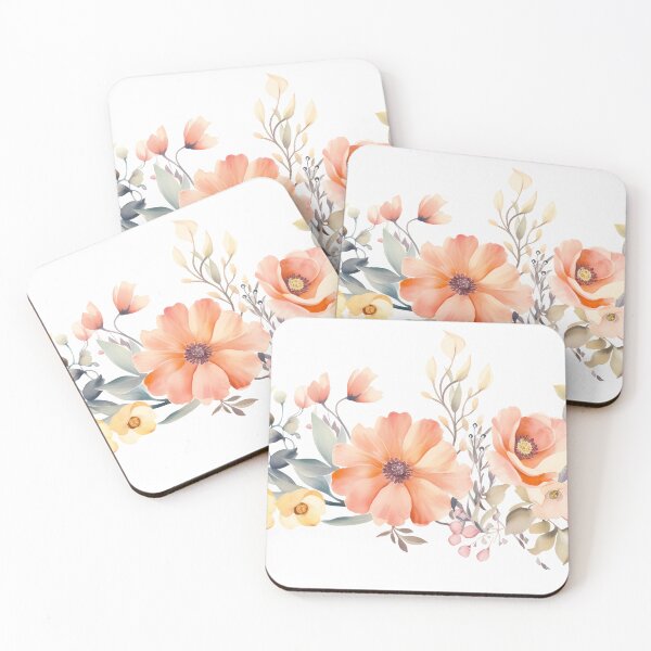 Item preview, Minimalism pastel flowers in the garden designed and sold by tropicaltee.