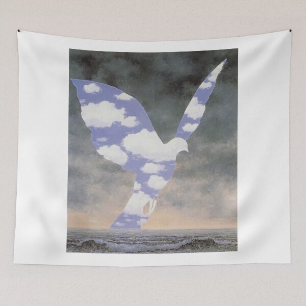 Item preview, rené magritte Merging Lightness and Symbolism art and gift for sales designed and sold by EditorArt.