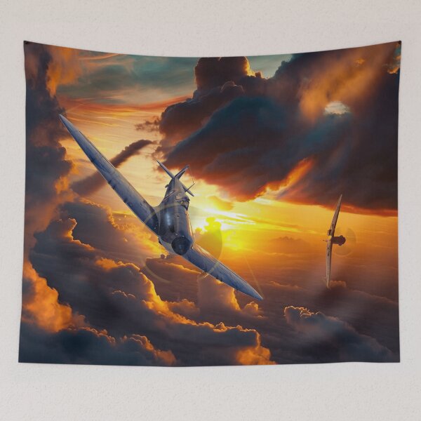 Item preview, Spitfire Aircraft in the Sunset Aircraft art designed and sold by CoolCarVideos.