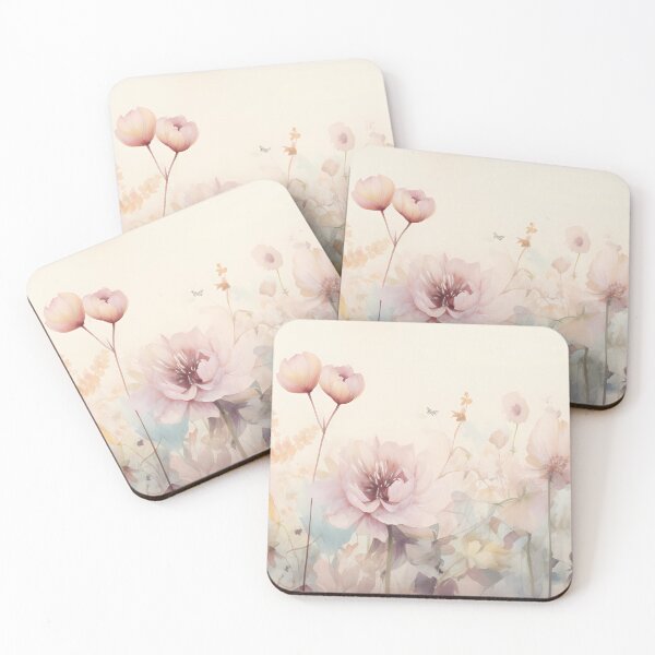 Item preview, Minimalism pastel flowers in the garden designed and sold by tropicaltee.