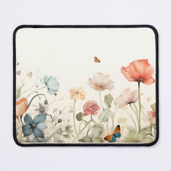 Item preview, Minimalism pastel flowers in the garden designed and sold by tropicaltee.