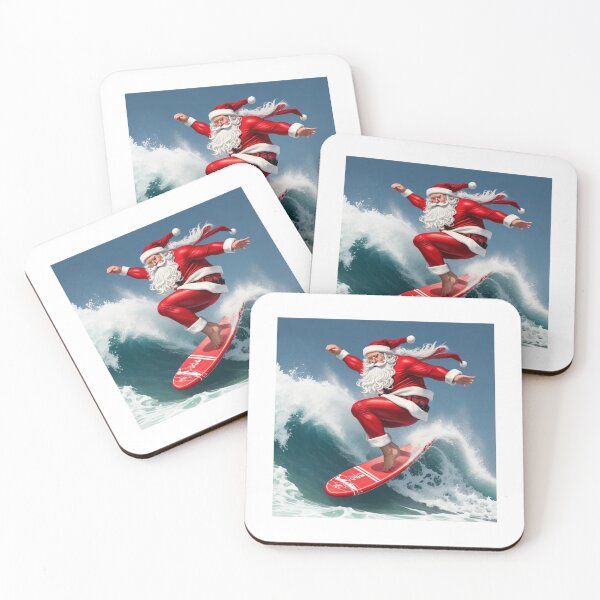 Item preview, Surfs Up Santa! designed and sold by IndigoPixa.
