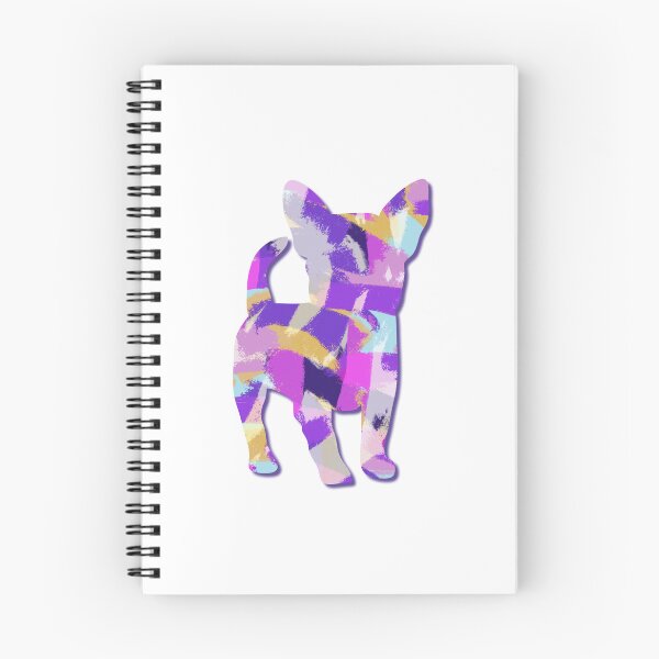 Item preview, Chihuahua Dog Silhouette Purple Pink Yellow Blue Design designed and sold by AMSonArt.