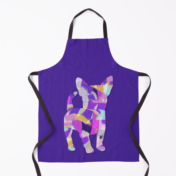Item preview, Chihuahua Dog Silhouette Purple Pink Yellow Blue Design designed and sold by AMSonArt.