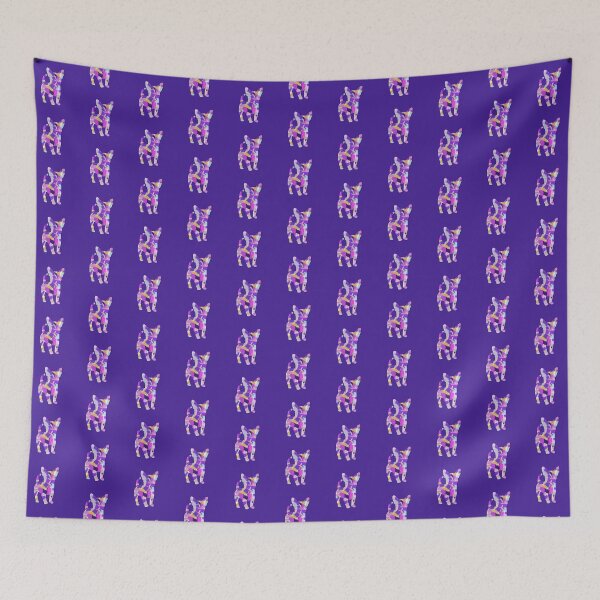 Item preview, Chihuahua Dog Silhouette Purple Pink Yellow Blue Design designed and sold by AMSonArt.