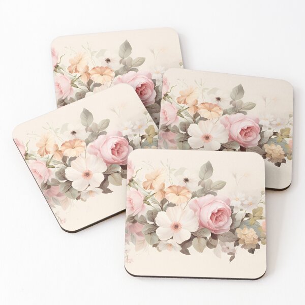 Item preview,  Minimalism pastel flowers in the garden designed and sold by tropicaltee.