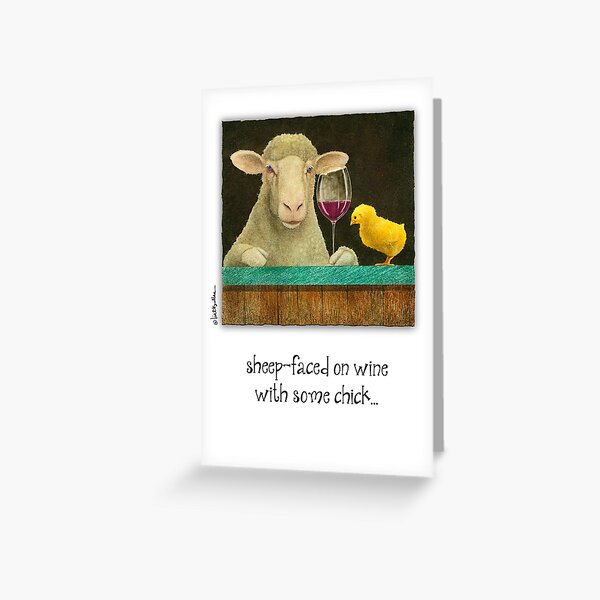 Aperçu de l'œuvre visage de mouton sur du vin rouge avec une nana... créée et vendue par Will Bullas Studio.