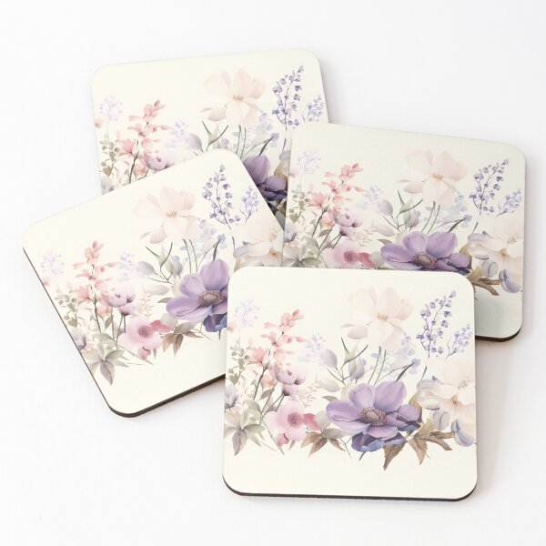 Item preview,  Minimalism pastel flowers in the garden designed and sold by tropicaltee.