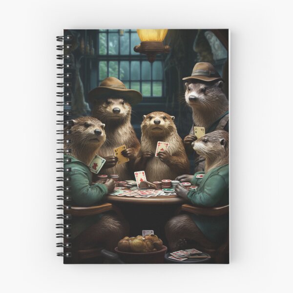 Item preview, Otters Playing Poker designed and sold by schamsyy.